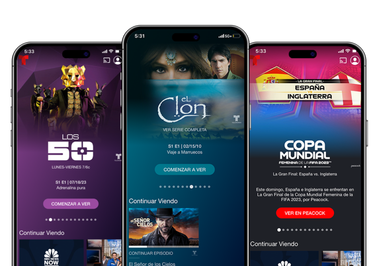 Telemundo: Séries e TV ao Vivo